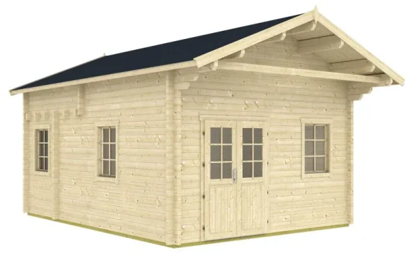 Scharnock 06 kerti ház emelettel - 70 mm-es gerendaház, alapterület: 24,1 m², nyeregtetős