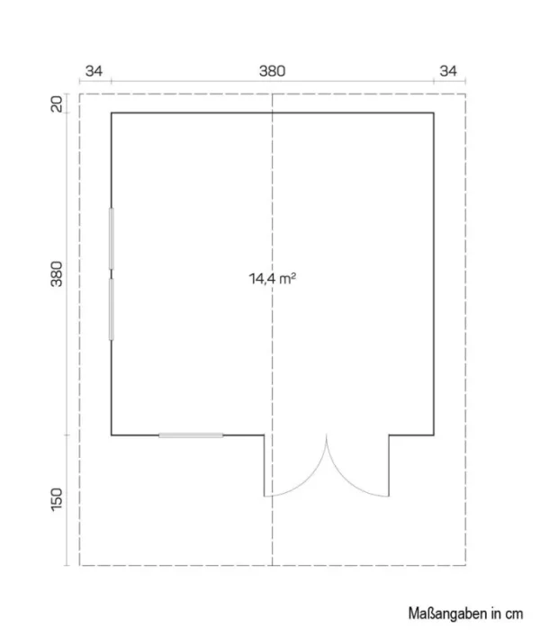 Schatzbichl 01 kerti ház emelettel - 70 mm-es gerendaház, alapterület: 14,4 m², nyeregtető - Image 4