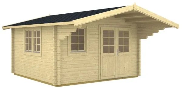 Schatzbichl 01 kerti ház emelettel - 70 mm-es gerendaház, alapterület: 14,4 m², nyeregtető