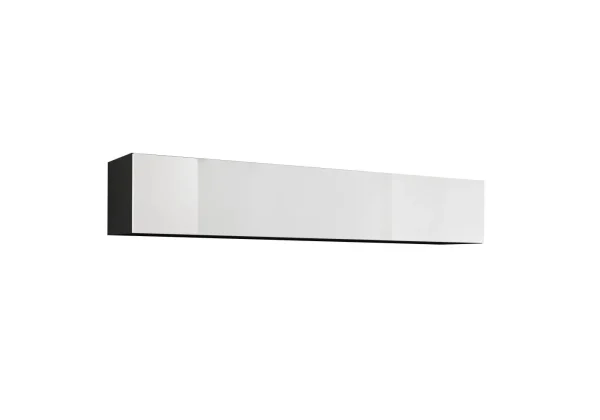 Kivételes Hompland 87 fali egység, szín: fehér/fekete - méretek: 180 x 320 x 40 cm (Ma x SZ x Mé), elegendő tárhellyel - Image 4