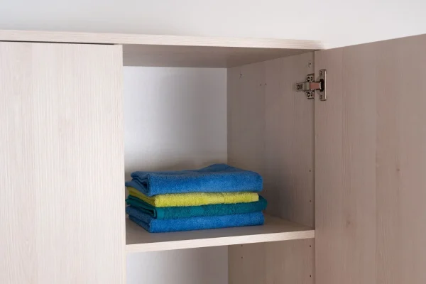 Gyerek szoba - forgóajtós szekrény / gardrób Péter 02, szín: fenyő fehér / narancs / sárga / türkiz - méretek: 200 x 128 x 56 cm (Ma x Sz x Mé) - Image 18
