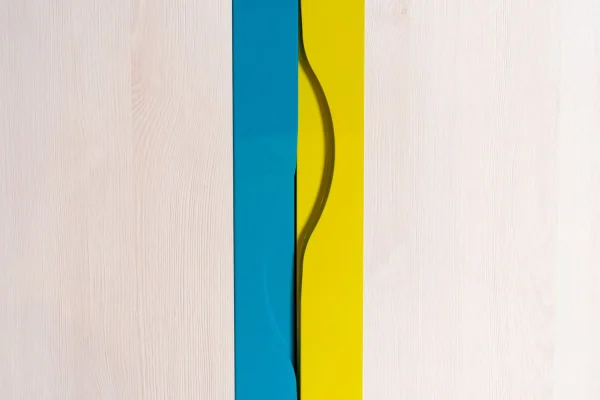 Gyerek szoba - forgóajtós szekrény / gardrób Péter 02, szín: fenyő fehér / narancs / sárga / türkiz - méretek: 200 x 128 x 56 cm (Ma x Sz x Mé) - Image 12