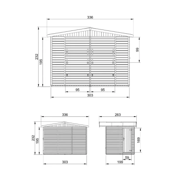 Értékesítési stand - 3,36 x 2,65 m - padlóval - Image 5