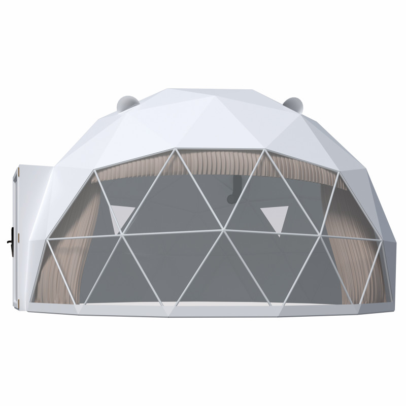 Egész évben használható gömb alakú sátor, kupola, Ø 6m, 28m2, üvegajtó, glamping - Image 10