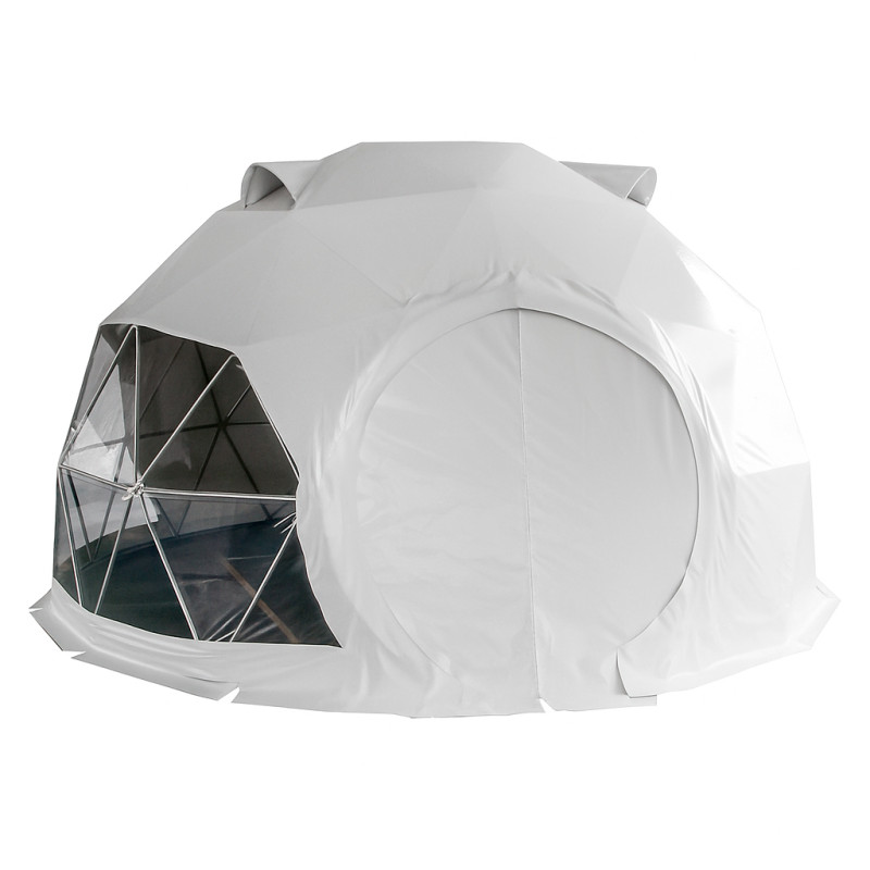 Egész évben használható gömb alakú sátor, kupola, Ø 7m, 38m2, PVC ajtó, glamping - Image 3