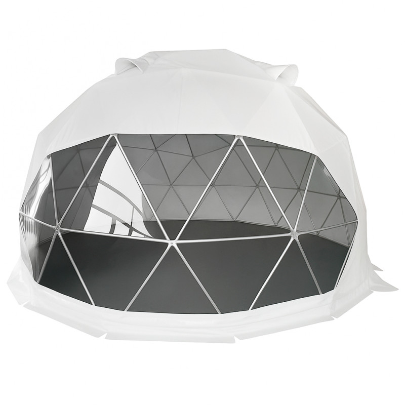 Egész évben használható gömb alakú sátor, kupola, Ø 7m, 38m2, PVC ajtó, ablak, glamping - Image 3