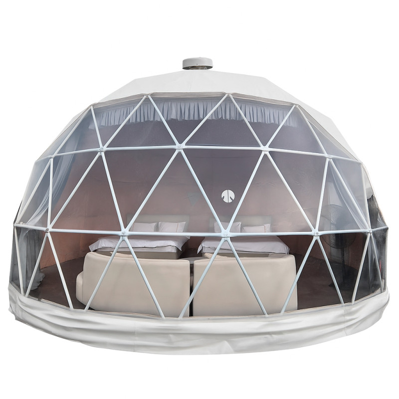 Egész évben használható gömb alakú sátor, kupola, Ø 7m, 38m2, PVC ajtó, ablak, glamping - Image 6