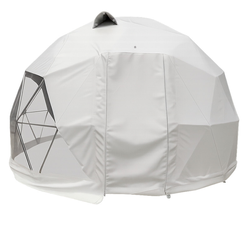 Egész évben használható gömb alakú sátor, kupola, Ø 7m, 38m2, PVC ajtó, ablak, glamping - Image 7