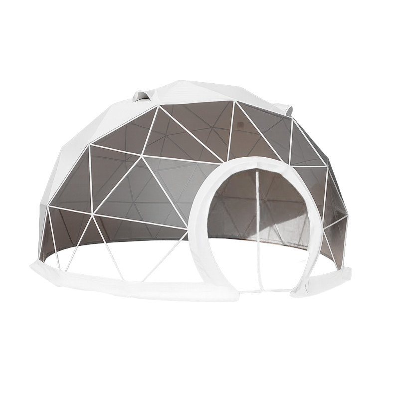 Egész évben használható gömb alakú sátor, kupola, Ø 7m, 38m2, PVC ajtó, ablak, glamping - Image 9